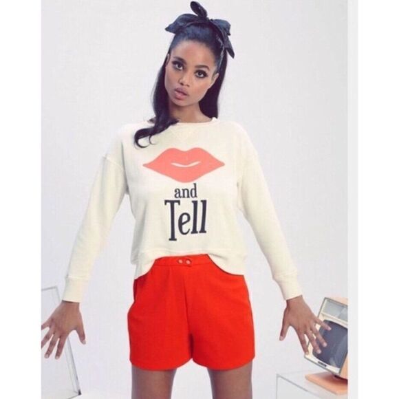 NWT WILDFOX KISS AND TELL SLOANE PULLOVER SWEATER SWEATSHIRT - Picture 1 of 10